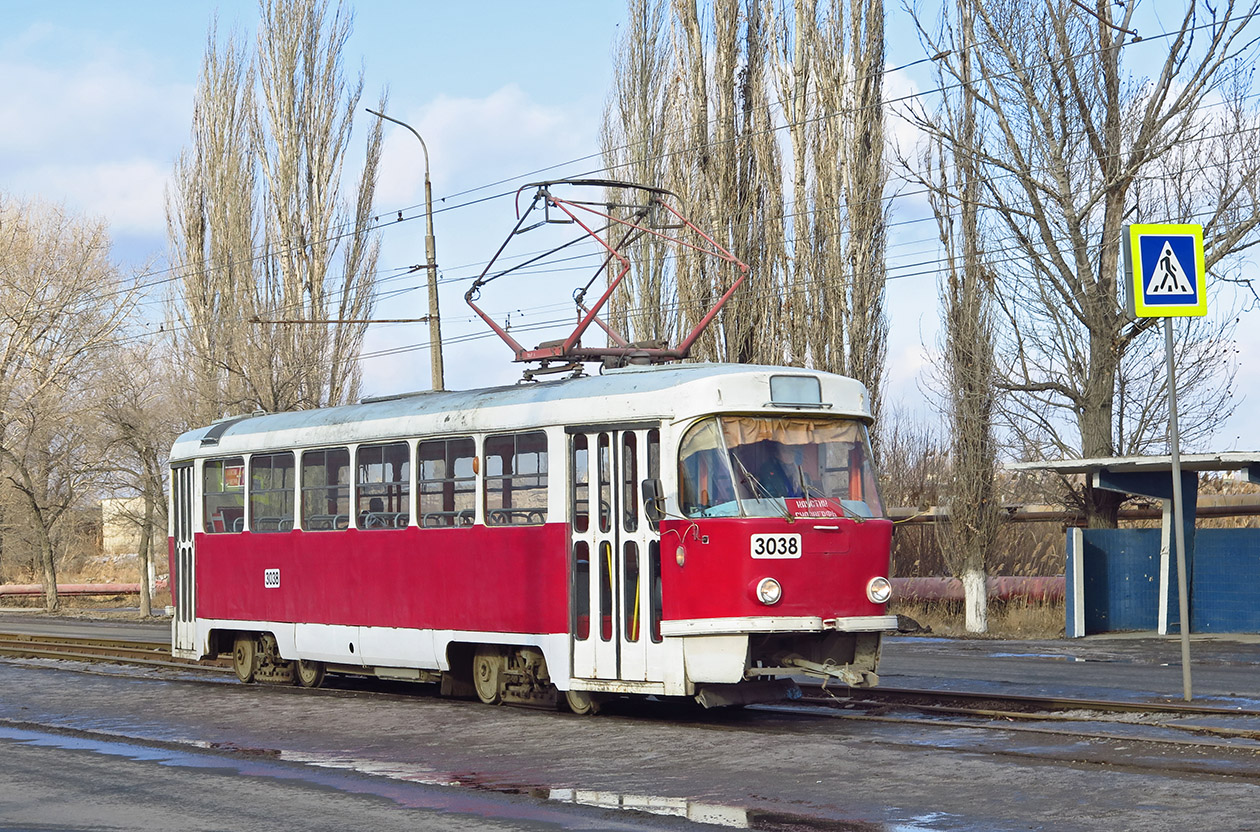 Волгоград, Tatra T3SU № 3038
