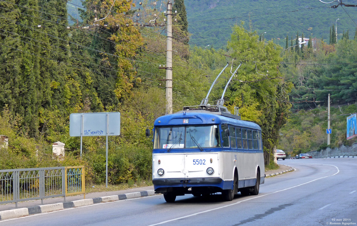 Крымский троллейбус, Škoda 9Tr19 № 5502