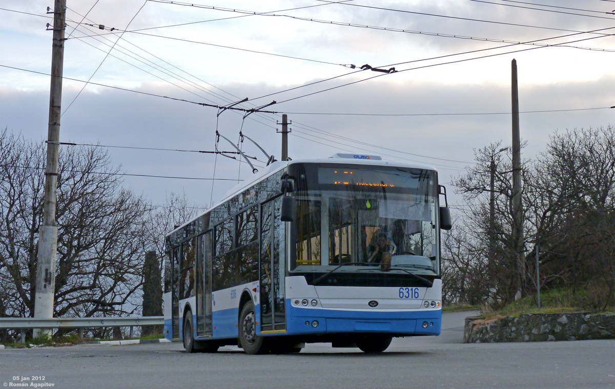 Крымский троллейбус, Богдан Т60111 № 6316