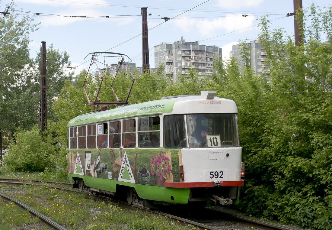 Екатеринбург, Tatra T3SU № 592