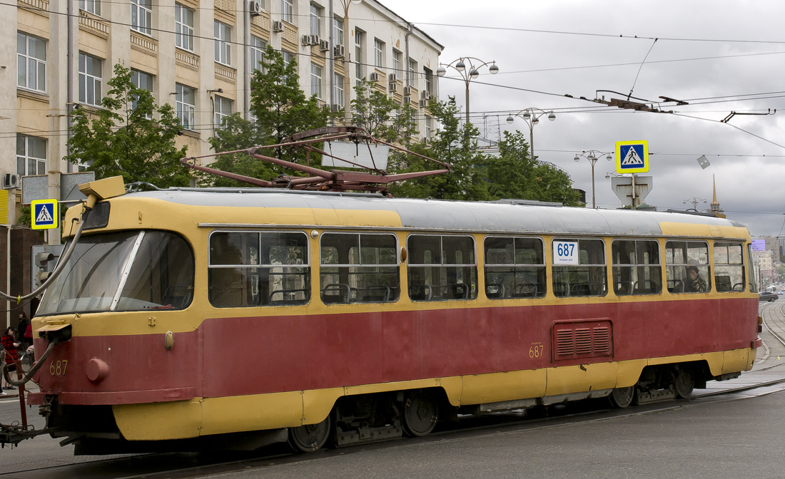 Екатеринбург, Tatra T3SU № 687