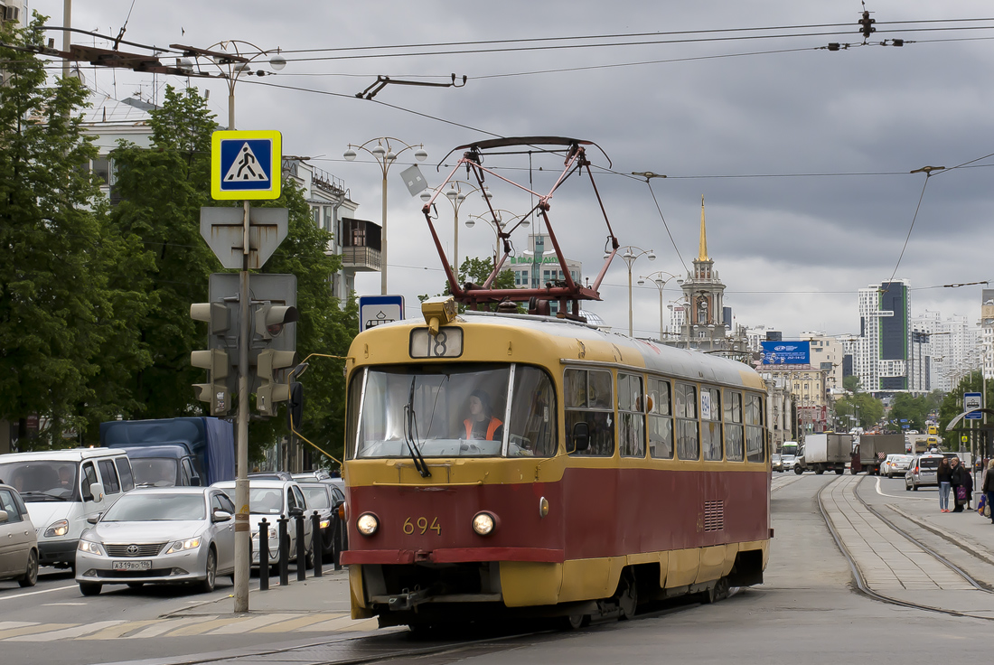 Екатеринбург, Tatra T3SU № 694