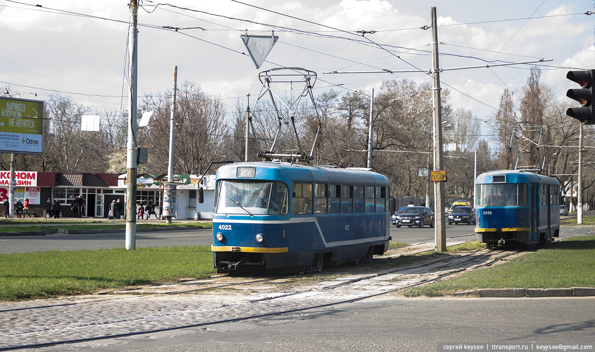 Одесса, Tatra T3R.P № 4022