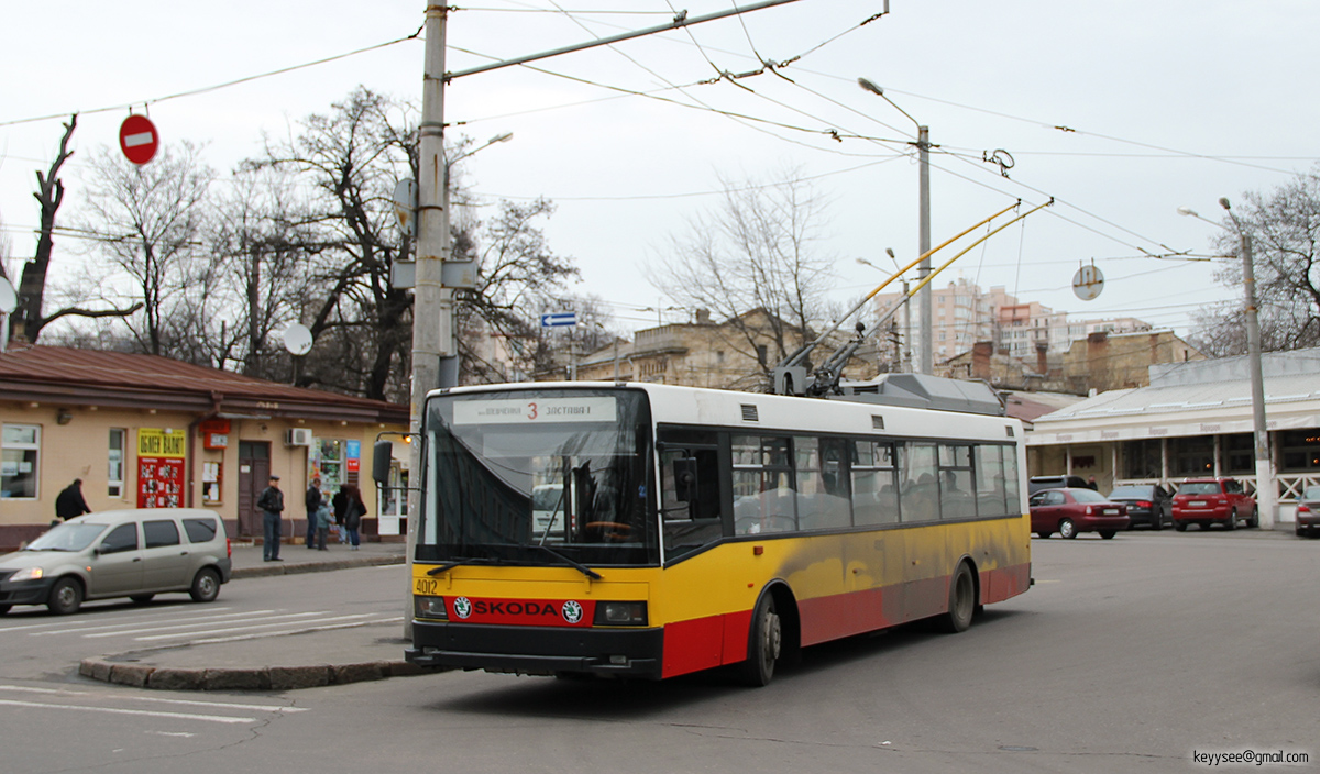 Одесса, Škoda 21Tr № 4012