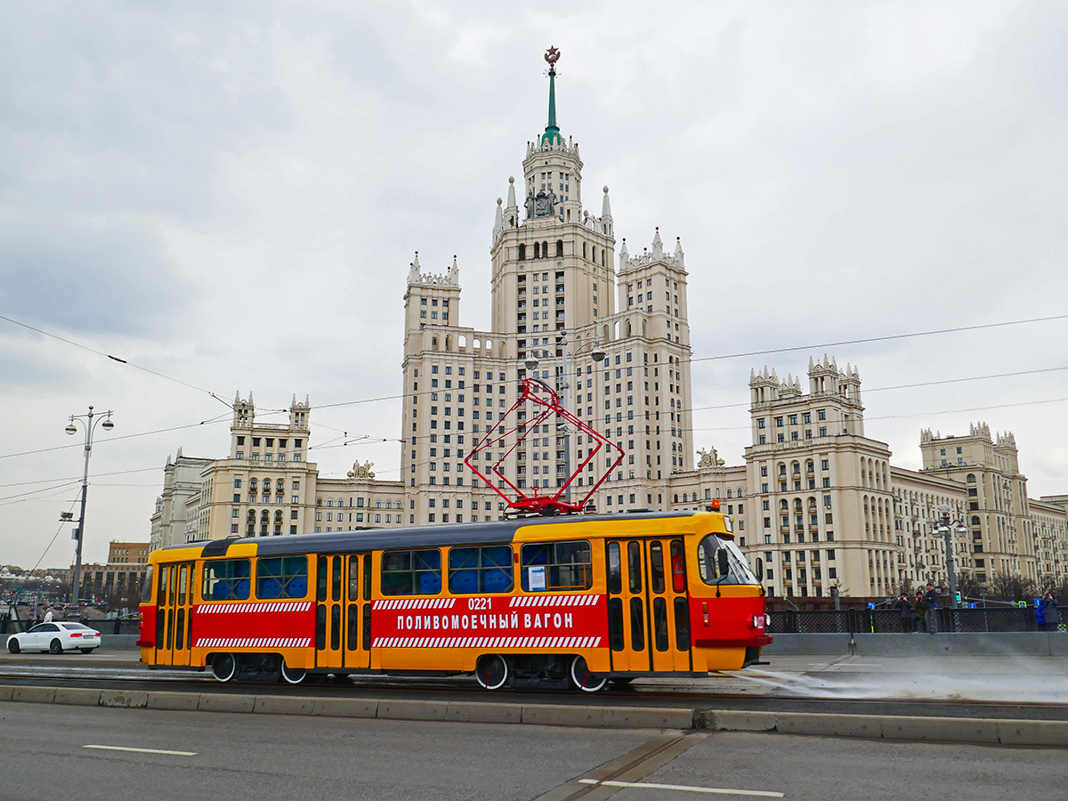 Москва, Tatra T3SU № 0221; Москва — Парад в честь 120-летия Московского трамвая