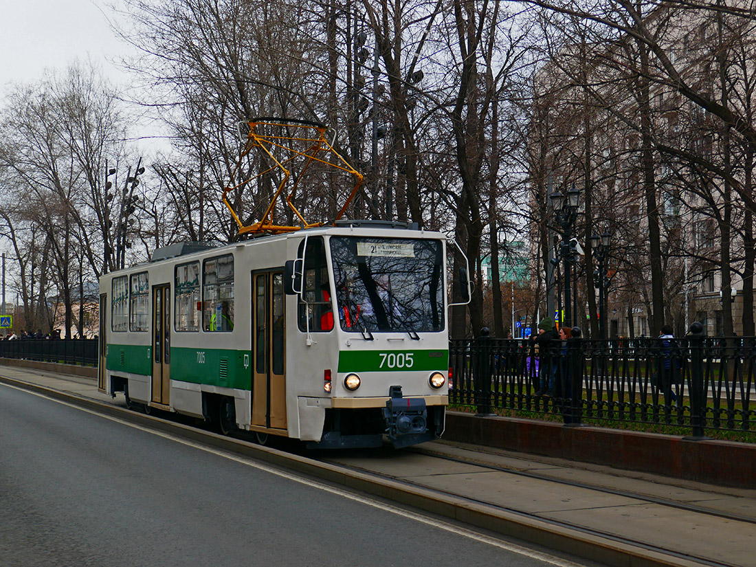 Москва, Tatra T7B5 № 7005; Москва — Парад в честь 120-летия Московского трамвая
