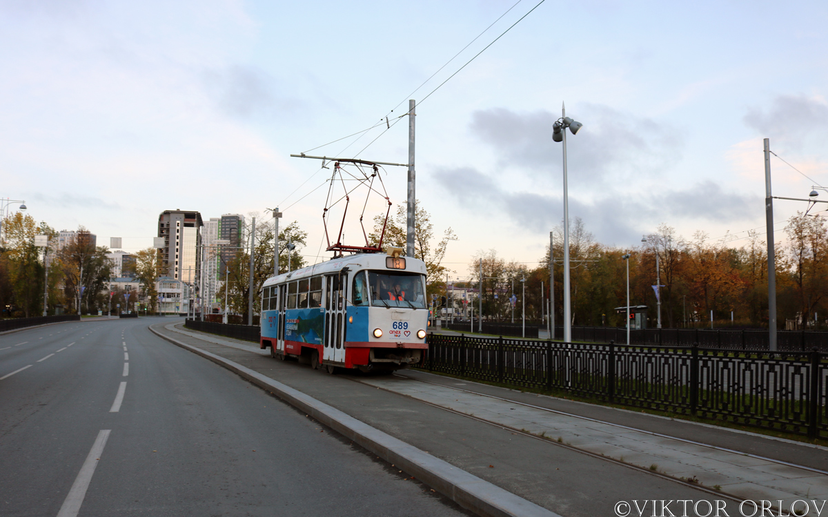 Екатеринбург, Tatra T3SU № 689