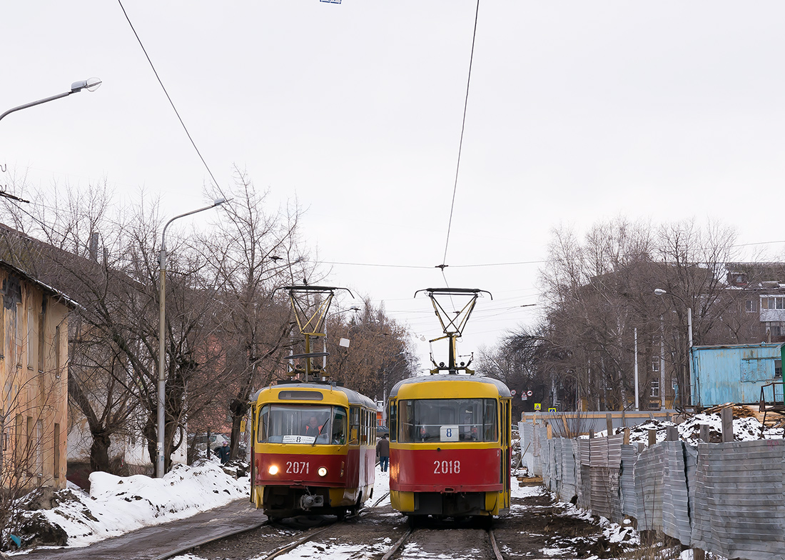 Уфа, Tatra T3D № 2071; Уфа, Tatra T3D № 2018