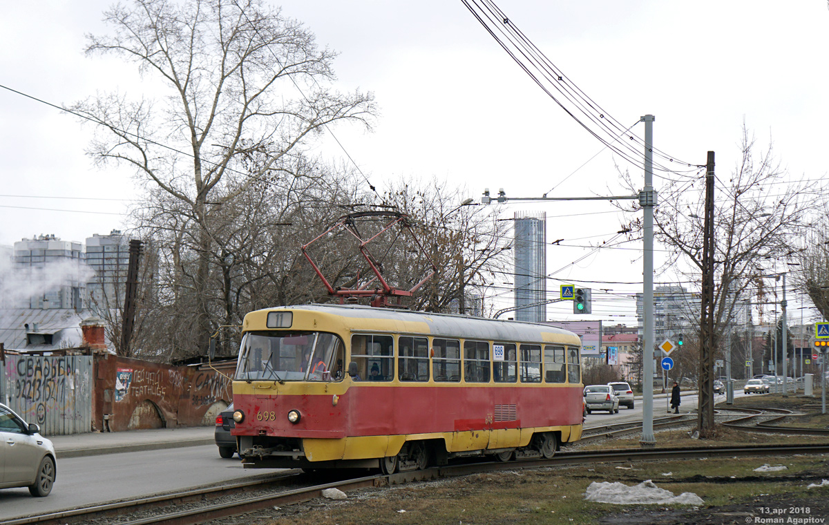 Екатеринбург, Tatra T3SU № 698